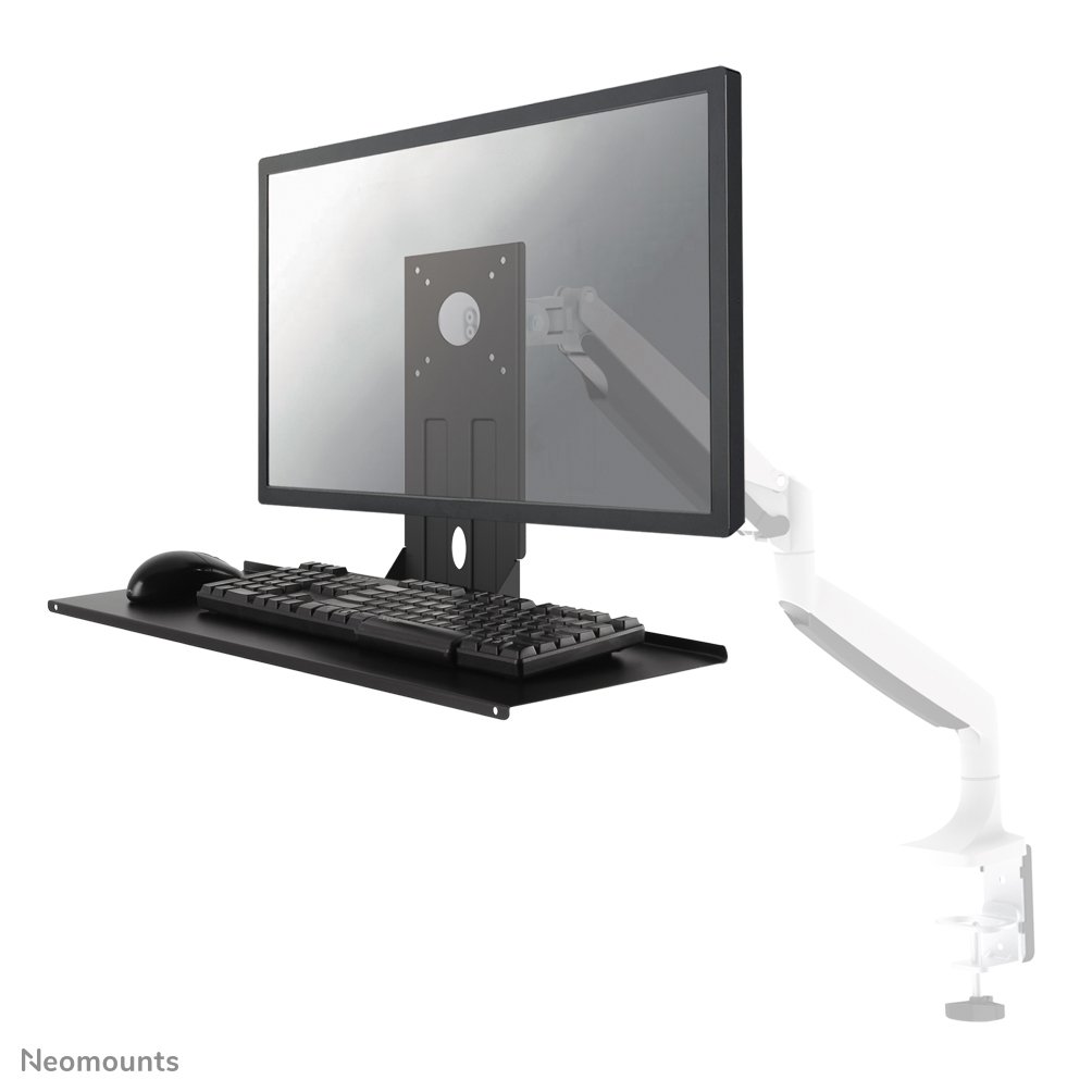 Accessoire de bureau Neomounts KEYB-V200BLACK, 32 pouces, jusqu'à 2 kg, VESA 75x75 à 100x100, fixé