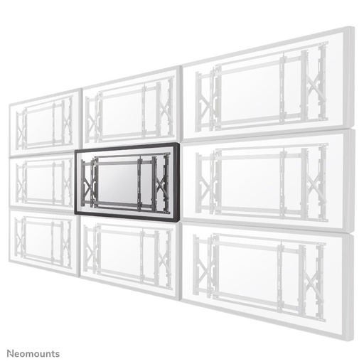 Neomounts LED-VW1750BLACK video wall mount, 32 to 55 inch, up to 35 kg, VESA 200x200 to 600x400, Fixed