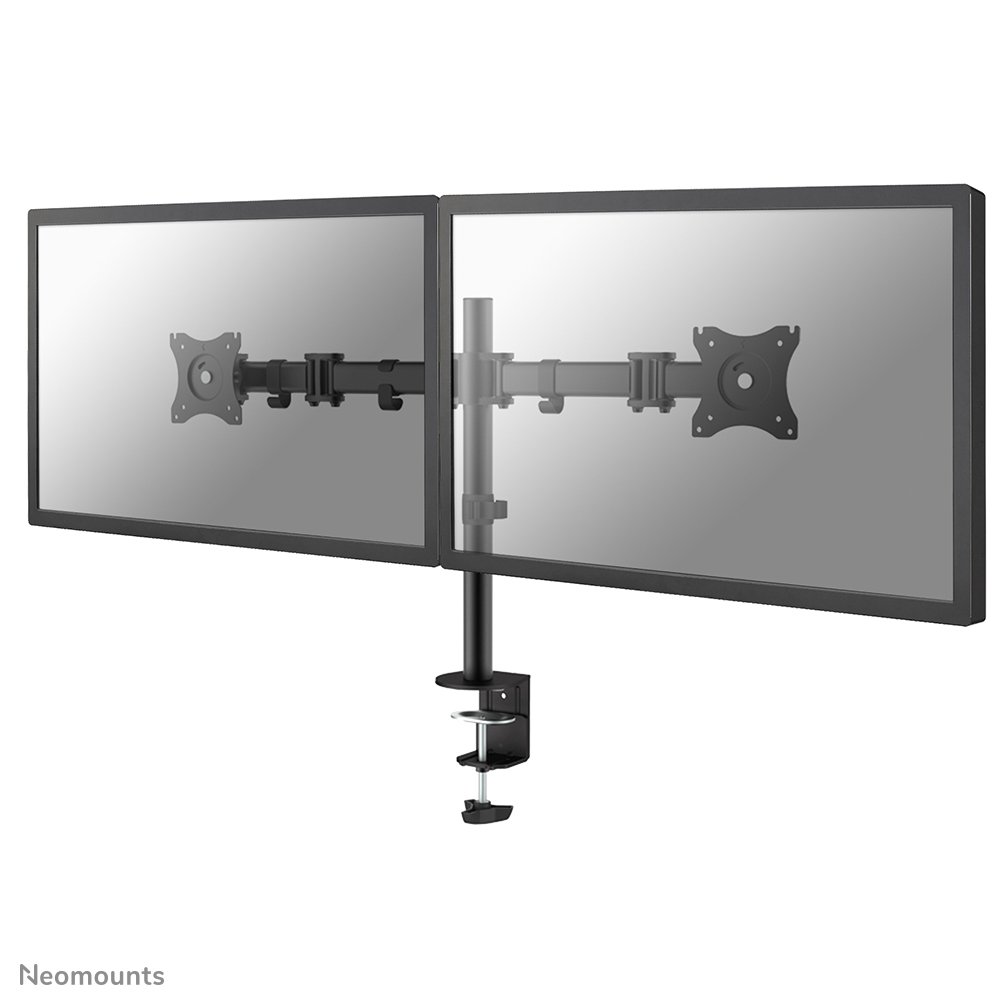 Neomounts NM-D135DBLACK monitor arm, 10 to 27 inch, up to 8 kg, 2 screens, VESA 75x75 to 100x100