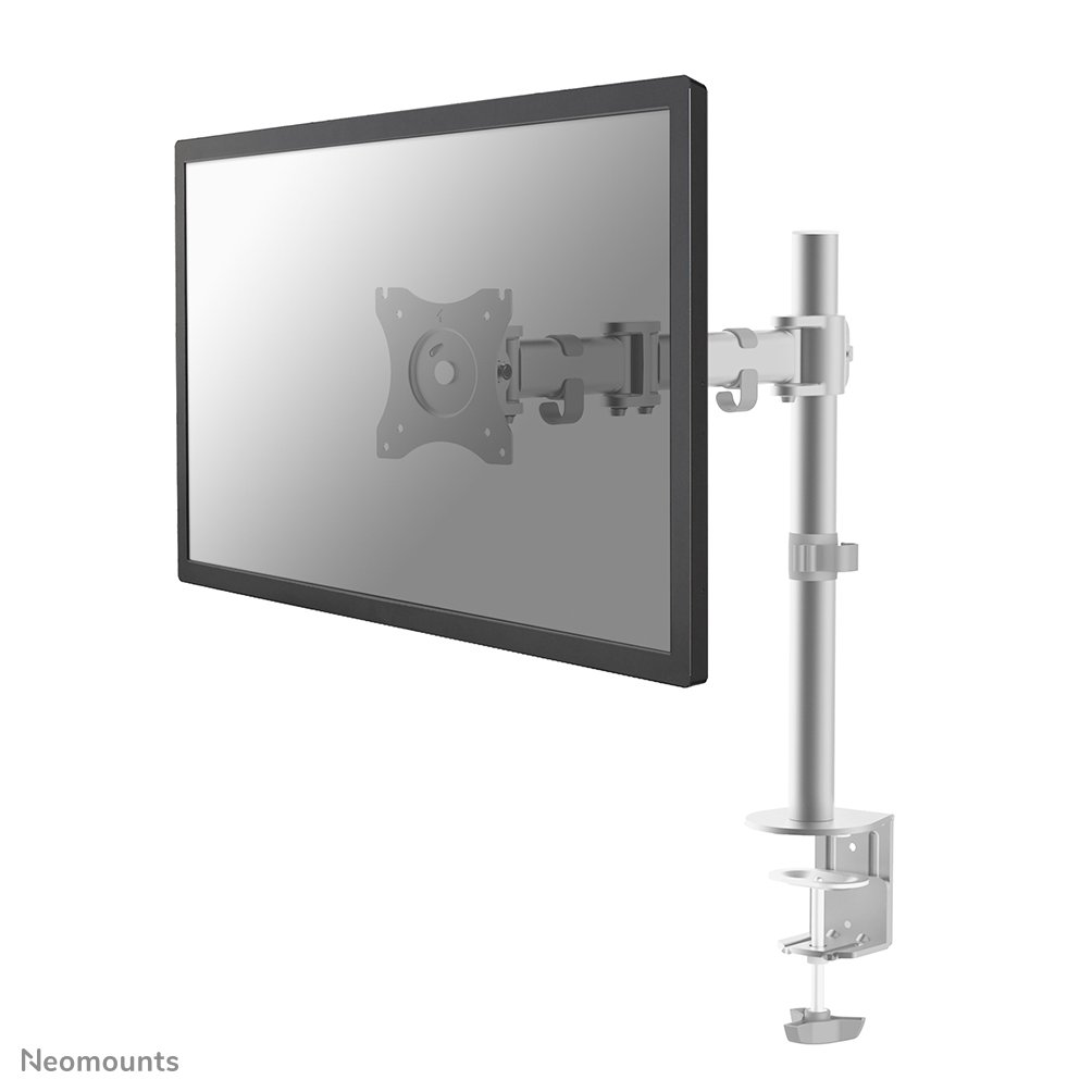 Bras support d'écran Neomounts NM-D135SILVER, 10 à 30 pouces, jusqu'à 8 kg, VESA 75x75 à 100x100, inclinaison, rotation