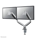 Neomounts NM-D750DSILVER monitor arm, 10 to 32 inch, up to 9 kg, 2 screens, VESA 75x75 to 100x100