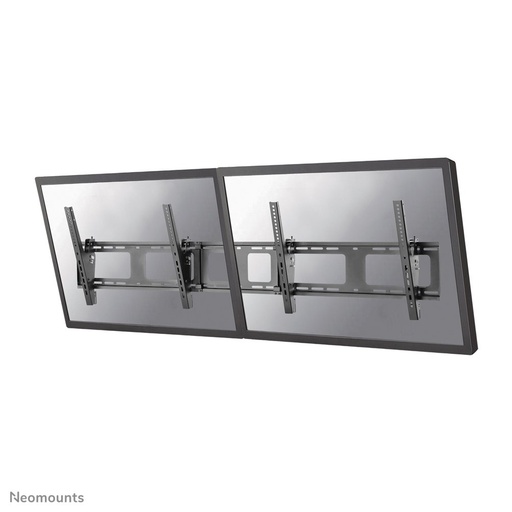 Support mural pour panneau de menu Neomounts NS-WMB200BLACK, 40 à 52 pouces, jusqu'à 50 kg, 2 écrans