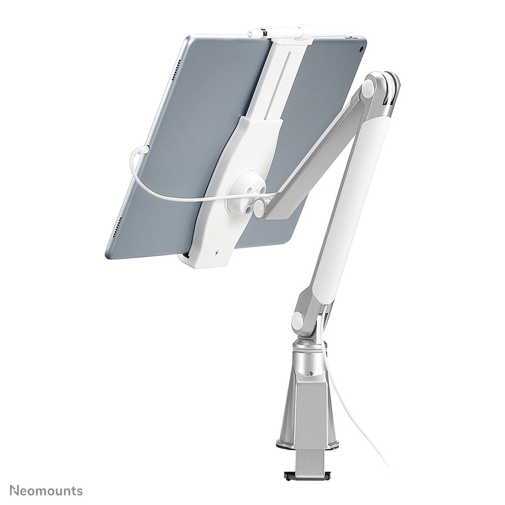 Neomounts TABLET-D100SILVER tablet mount, 4.7 to 12.9 inch, up to 1 kg, Tilt, Rotate, Swivel, Full motion