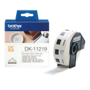 Brother DK-11219 / DK11219 die-cut labels, black on white, Ø 12 mm, 1,200 labels