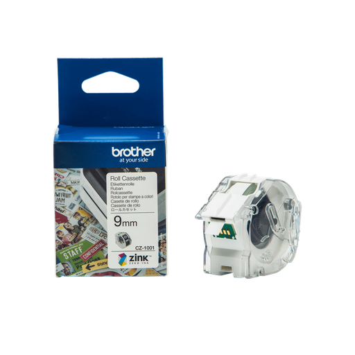 Brother CZ-1001 / CZ1001 full color label roll, 9 mm x 5 m