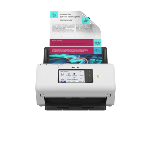 Scanner de documents Brother ADS-4700W, A4, 40 ppm, recto verso, réseau et Wi-Fi