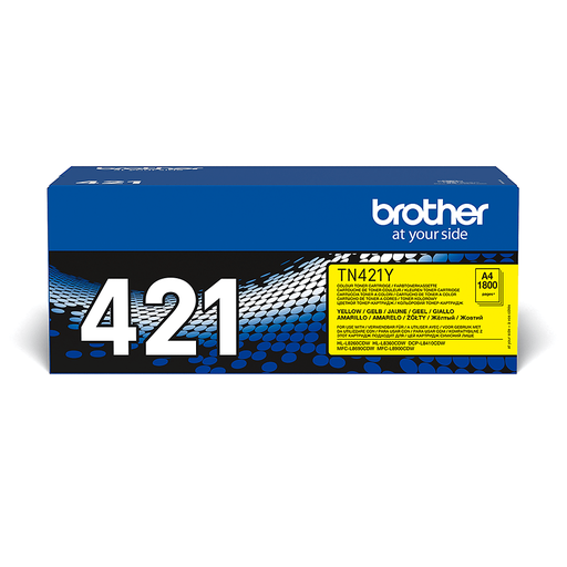 Brother Toner TN-421Y / TN421Y Gelb, 1.800 Seiten