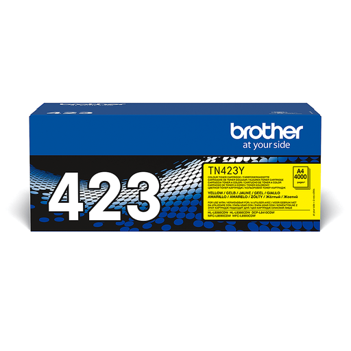 Brother Toner TN-423Y / TN423Y Gelb XL, 4.000 Seiten