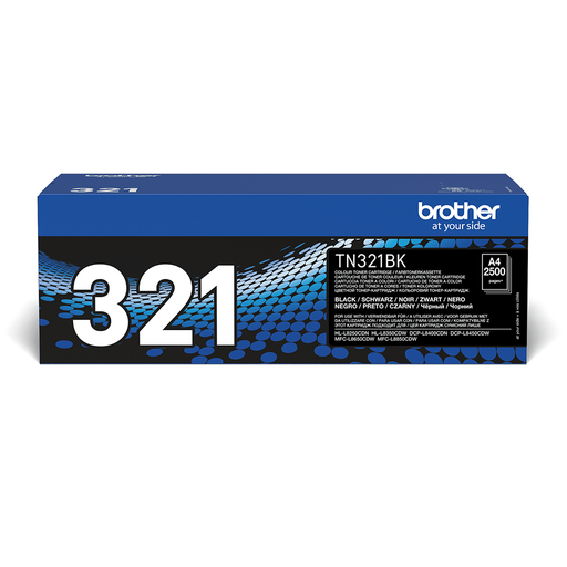 Brother Toner TN-321BK / TN321BK Schwarz, 2.500 Seiten