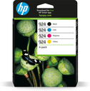Pack HP 924 / 6C3Z1NE 4 couleurs, 500 pages