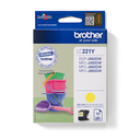 Cartouche d'encre Brother LC-221Y / LC221Y jaune, 260 pages