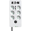 Eaton Protection Box 6-outlet surge protector power strip, 2 USB ports, 1.5 m