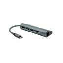 ProXtend USBC-MULTI7-001 7-in-1 USB-C multiport hub, 4K HDMI, Gigabit Ethernet, 65 W PD