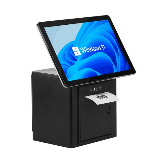 SAGA CUBO 10.1 10.1 inch compact touchscreen POS terminal with printer, Intel Celeron N97, 8 GB / 128 GB, Windows 11 or 