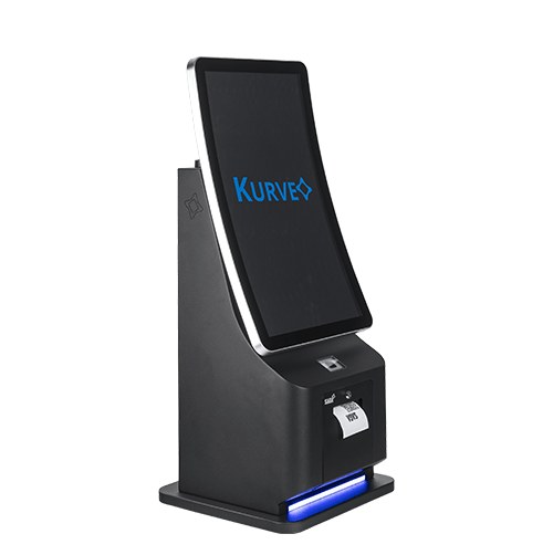 Borne de commande comptoir à écran incurvé 23,6 pouces SAGA KURVEO DESK 23.6, Windows 11, Core i5-1035U