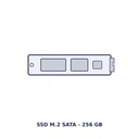SSD M.2 SATA 256 Go SAGA M2SSD256, option d'usine