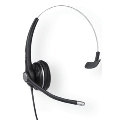 Snom A100M Kabelgebundenes Headset, monaural, RJ Quick Release, Mikrofon mit Geräuschunterdrückung, für Snom D3xx und D7