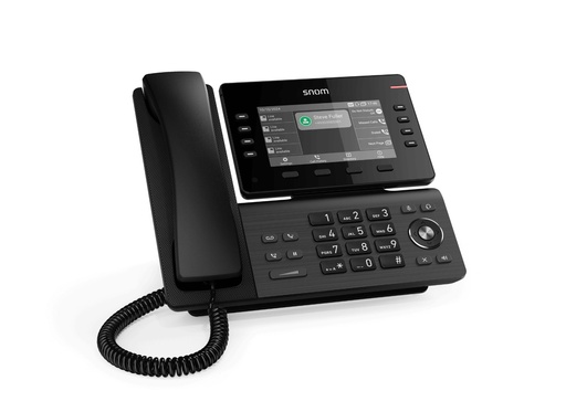 Snom D812 SIP-Tischtelefon, 5" IPS-Farbdisplay, 8 programmierbare Tasten, USB 2.0, antibakterielles Gehäuse