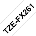Brother TZe-FX261 / TZEFX261 flexible id tape, black on white, 36 mm x 8 m