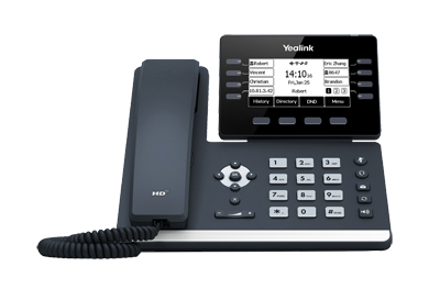 Yealink T53W SIP-WLAN-Telefon, 12 SIP-Konten, WLAN 2,4/5 GHz, Bluetooth 4.2, 3,7" Display