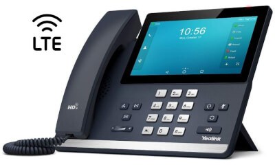 Yealink T67 LTE SIP 4G LTE desk phone, 4G LTE nano SIM, RJ45 and Wi-Fi, color display, Android 12