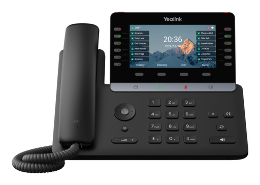 Yealink T85W SIP-WLAN-Telefon, 16 SIP-Konten, 5,5" Farbdisplay, Wi-Fi 6 und Bluetooth 5.0, PoE