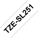 Brother TZe-SL251 / TZESL251 self-laminating tape, black on white, 24 mm x 8 m