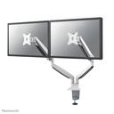 Neomounts NM-D750DWHITE monitor arm, 10 to 32 inch, up to 9 kg, 2 screens, VESA 75x75 to 100x100